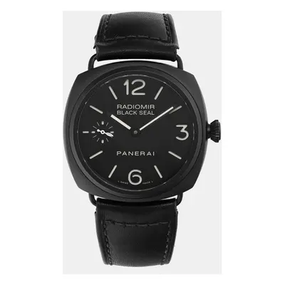 Panerai Black Ceramic Radiomir Black Seal PAM00292 Manual Winding Men's Wristwatch