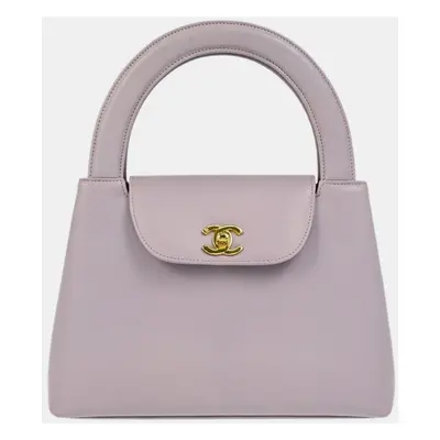 Chanel Purple Lambskin Leather Handbag