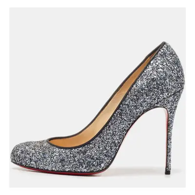 Christian Louboutin Metallic Glitter Simple Pumps Size