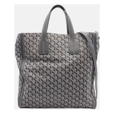 Goyard Grey Canvas Sac Voltaire Tote Bag