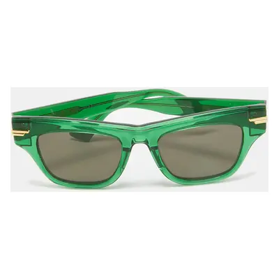 Bottega Veneta Green/Black BV1122S Wayfarer Sunglasses