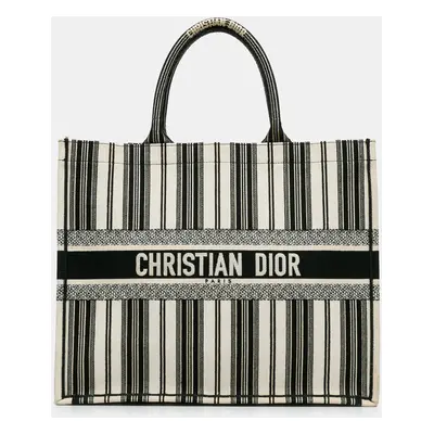 Dior Black White Dioriviera Book Tote Bag