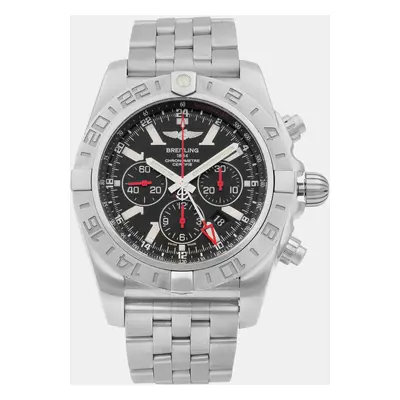 Breitling Black Stainless Steel Chronomat AB041210/BB48-384A Automatic Men's Wristwatch mm