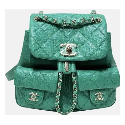 Chanel Mint Green Lychee Grain Light Duma Small Shoulder Bag