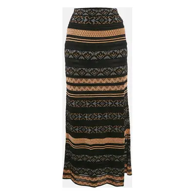 M Missoni Multicolor Patterned Knit Maxi Skirt