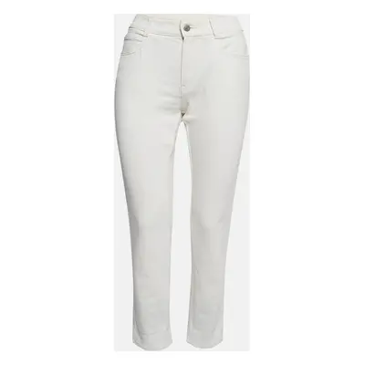 Stella McCartney White Hem Printed Denim Jeans Waist 28"