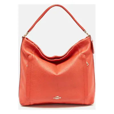 Coach Red Leather Scout Hobo