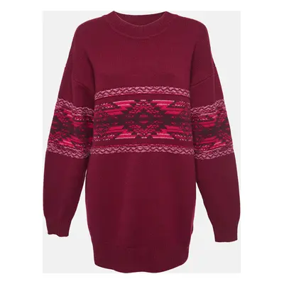 Isabel Marant Etoile Avril Fair-Isle Knit Oversized Sweater