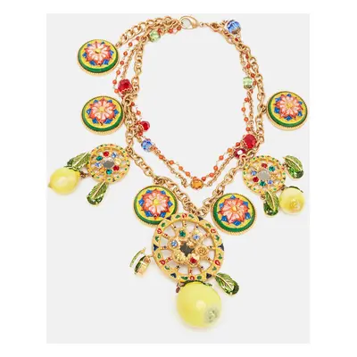 Dolce & Gabbana Multicolor Gold Tone Necklace