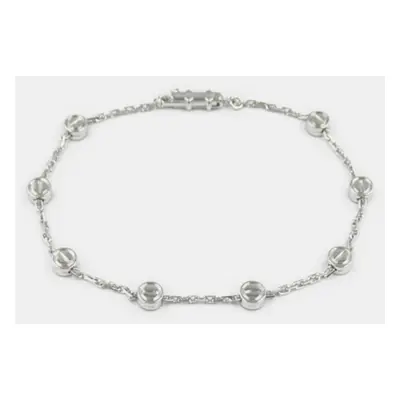 Cartier 18K White Gold Love Bastille Chain Bracelet