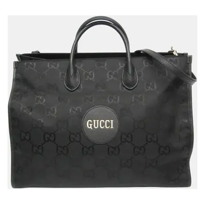 Gucci Black Leather, Nylon Off The Grid Tote Bag