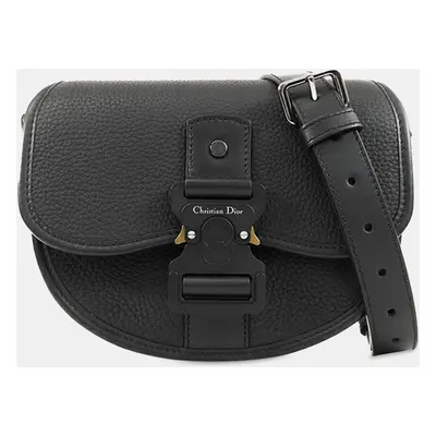 Dior Black Mini Leather Gallop Crossbody