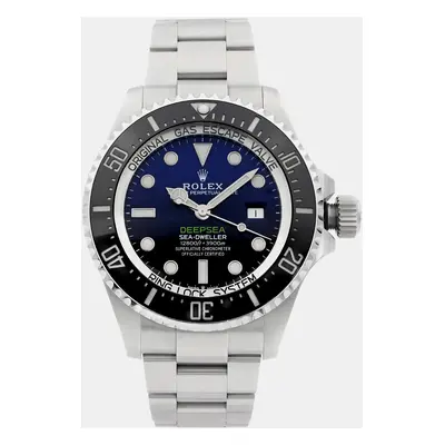 Rolex Black/Blue Stainless Steel Sea-Dweller Deepsea Automatic Men's Wristwatch