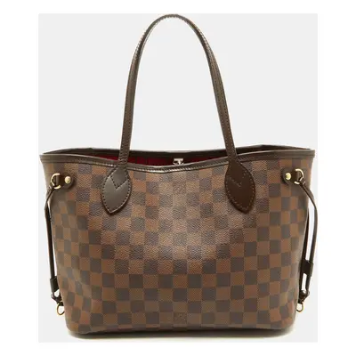 Louis Vuitton Damier Ebene Canvas Neverfull PM Bag