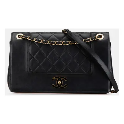 Chanel Black Medium Lambskin Mademoiselle Vintage Double Flap