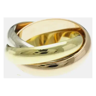 Cartier 18K Yellow, Rose, White Gold Trinity Band Ring EU