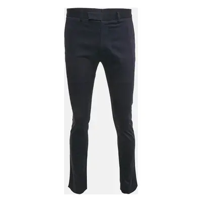 Dior Homme Navy Blue Cotton Trousers