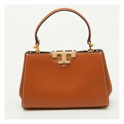 Tory Burch Brown Leather Mini Eleanor Satchel