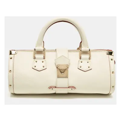 Louis Vuitton White Suhali Leather L'Epanoui PM Bag