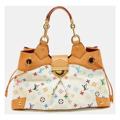 Louis Vuitton White Multicolore Monogram Canvas Ursula Bag