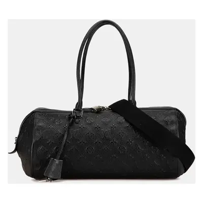 Louis Vuitton Black Leather Monogram Neo Papillon GM Handbag