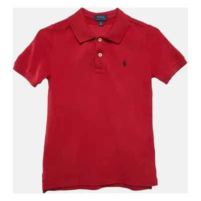 Polo Ralph Lauren Red Cotton Pique Polo T-Shirt Yrs