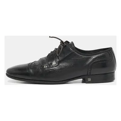 Louis Vuitton Black Leather Lace Up Oxfords Size