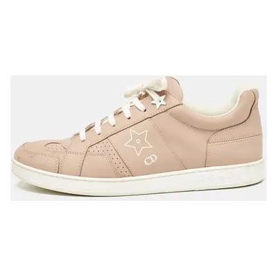 Dior Beige Leather D-star Lace Up Sneakers Size