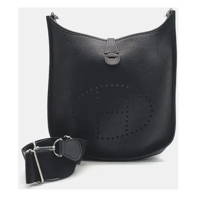 Hermes Black Leather Evelyn bag