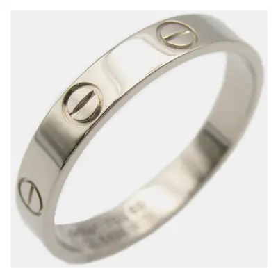 Cartier 18K White Gold Love Band Ring EU