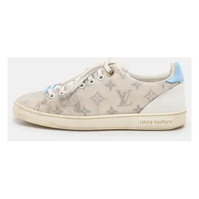 Louis Vuitton White Monogram Technical Mesh Frontrow Sneakers Size