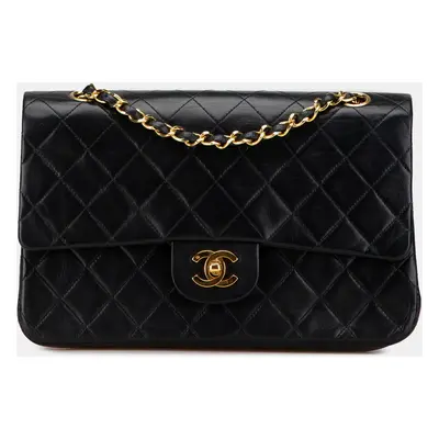 Chanel Black Lambskin Medium Classic Double Flap Bag