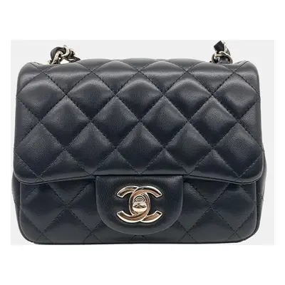 Chanel Black Leather Petit Sac Crossbody Bag