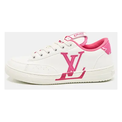 Louis Vuitton Fuchsia/White Leather Charlie Low Top Sneakers Size