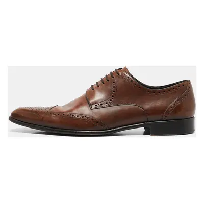 Dolce & Gabbana Brown Leather Brogue Derby Oxfords Size