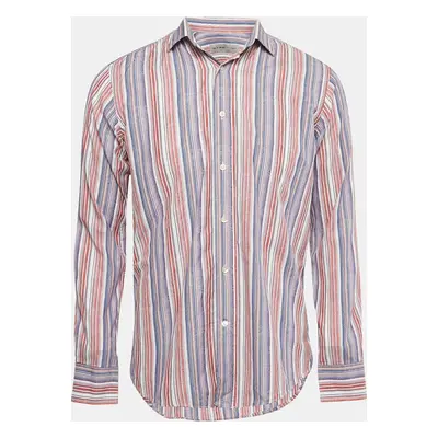 Etro Multicolor Cotton Jacquard Button Front Shirt