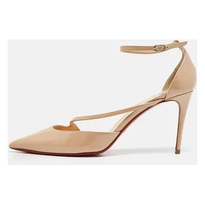 Christian Louboutin Beige Patent Fliketta Pumps Size