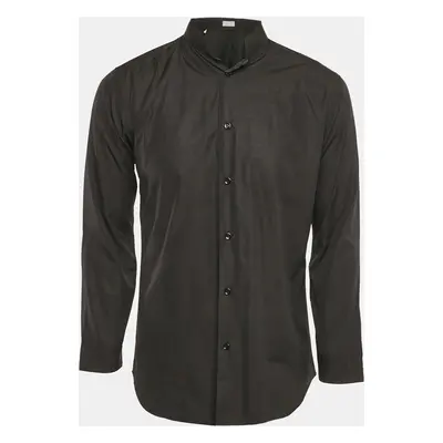 Dior Homme Black Cotton Button Front Shirt