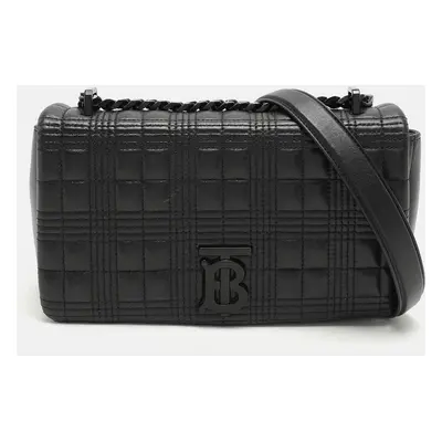 Burberry Black Quilted Leather Lola Shoulder Bag