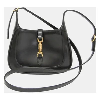 Gucci Black Leather Jackie Shoulder Bag