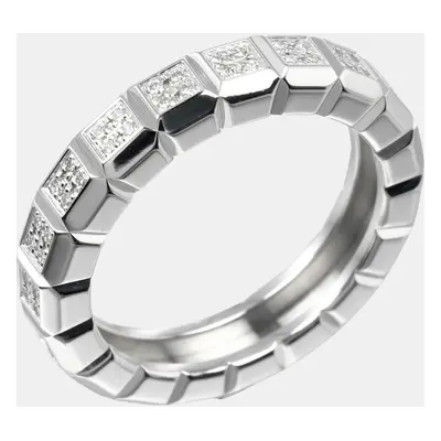 Chopard 18K White Gold, Diamond Ice Cube Ring