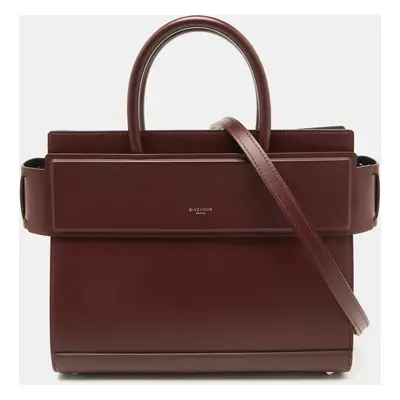 Givenchy Burgundy Leather Small Horizon Tote