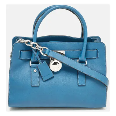 MICHAEL Michael Kors Blue Leather Hamilton East West Tote