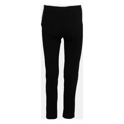 Boutique Moschino Black Crepe Slim Fit Pants