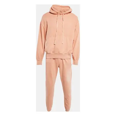 Hugo Boss Light Orange Cotton Knit Hoodie and Joggers Set