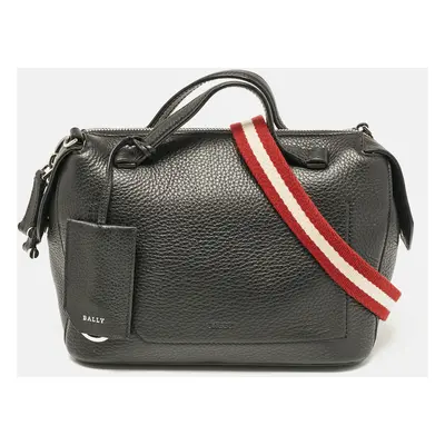 Bally Black Leather Bowler Shoulder Bag