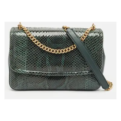 Dolce & Gabbana Green Python Miss Margarita Shoulder Bag