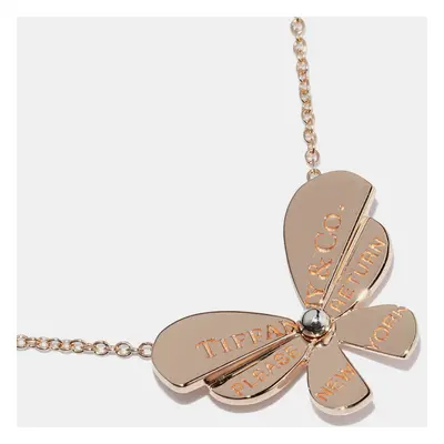 Tiffany & Co. 18K Rose Gold Return To Tiffany Butterfly Pendant Necklace