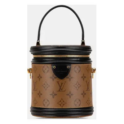 Louis Vuitton Brown Canvas Monogram Reverse Cannes Vanity Bag