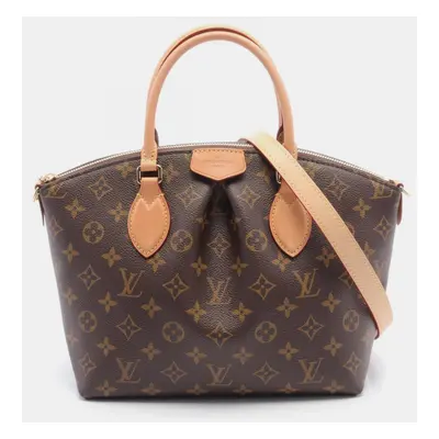 Louis Vuitton Boetie Nm Pm Monogram Coated Canvas Leather Brown Handbag